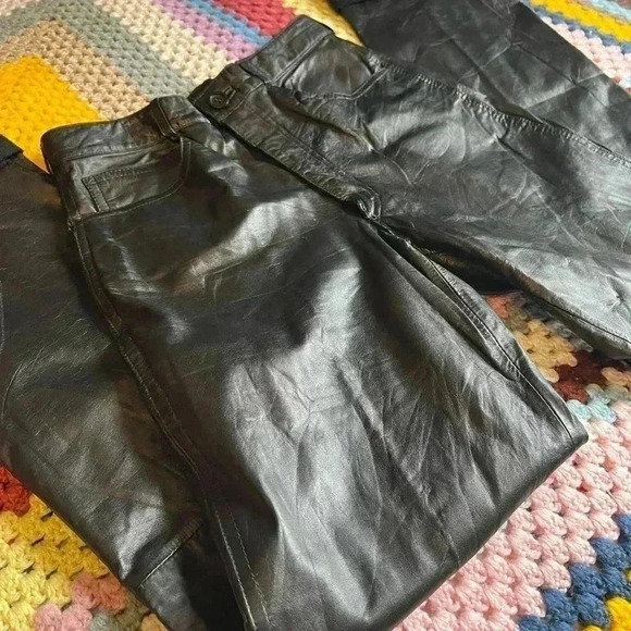 Vintage Men’s Size  28 Anthony Michael Genuine Leather Pants - Picture 4 of 14